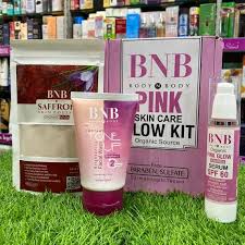 BNB Pink Glow Kit ( Toneup Facewash + Saffron Mask + Pink Glow Sunscreen)