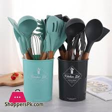 12-Piece Silicone Cooking Utensils Set
